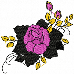Flowers And Tree Embroidery Design 2